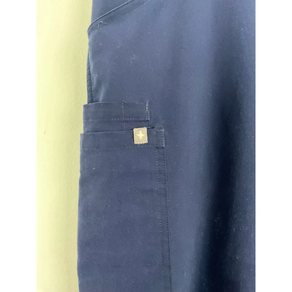 FIGS Technical Collection Men's Navy Blue Scrub‎ Pants Size Large Cargo Pocket